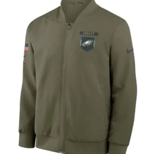 NFL Philadelphia Eagles Salute to Service Bomber Jacket