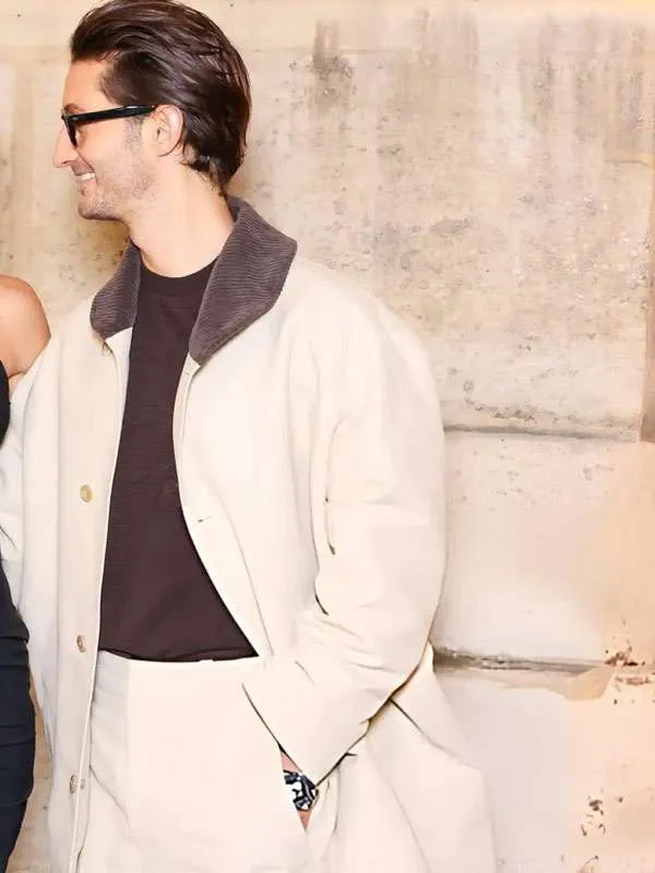 Paris Fashion Week Pierre Niney Cotton Coat