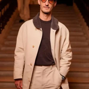 Paris Fashion Week Pierre Niney Cotton Coat