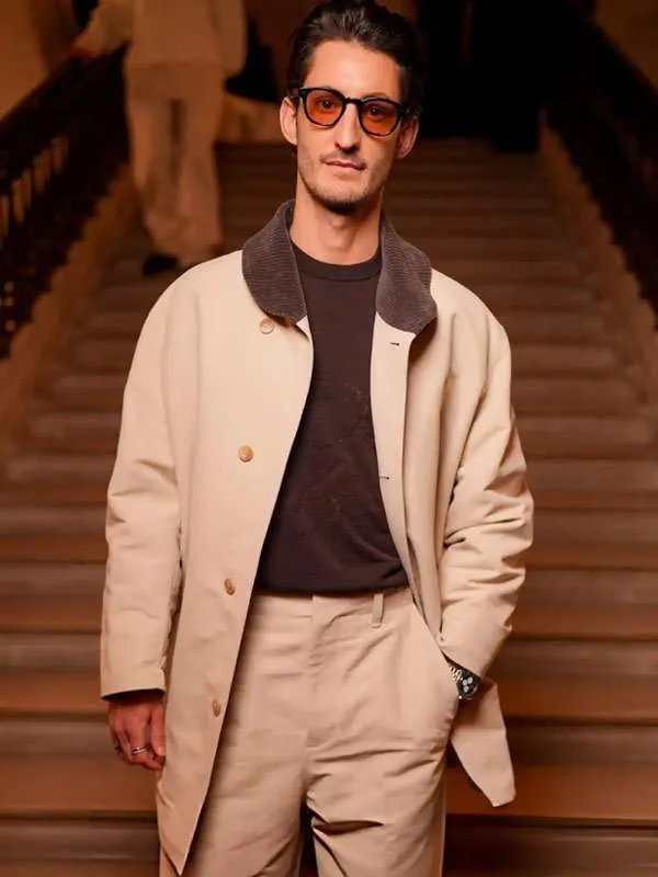 Paris Fashion Week Pierre Niney Cotton Coat