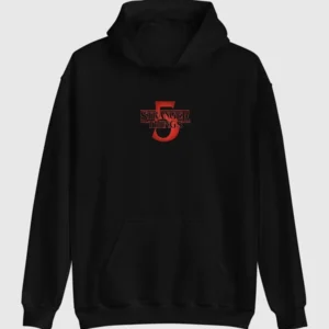 Stranger Things Season 05 Unisex Black Hoodie