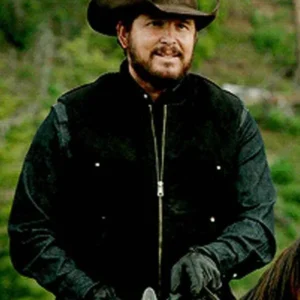 Rip Wheeler Yellowstone Black Wool Vest