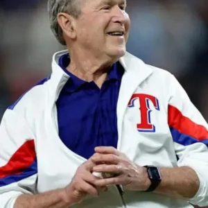 Texas Rangers George Bush White Jacket