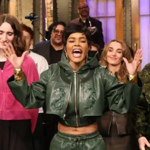 Teyana Taylor SNL S51 Cropped Jacket