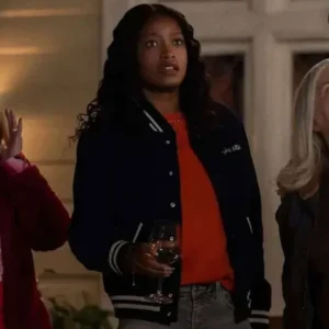 The Burbs Samira Fisher Wool Varsity Jacket