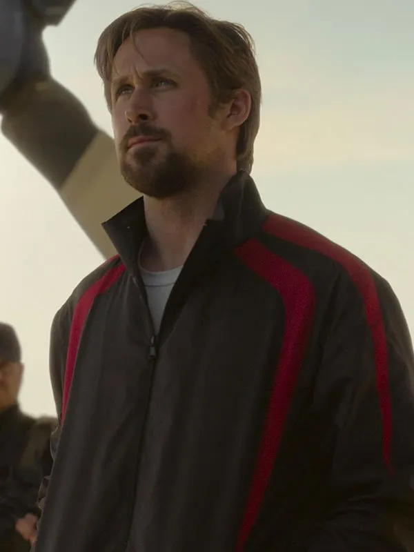 Ryan Gosling The Gray Man Black Jacket - Image 2