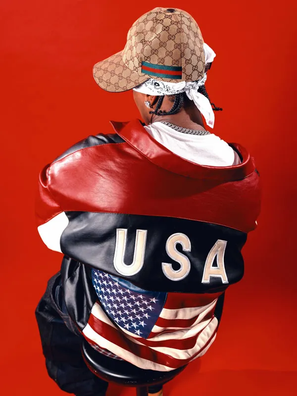 Txyy USA Flag Leather Jacket - Image 3