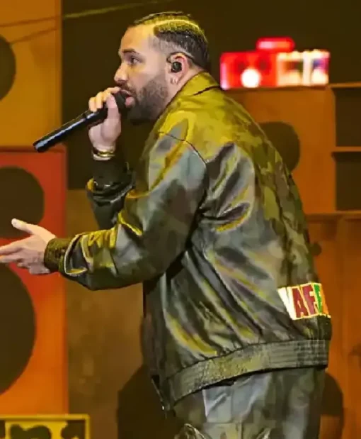Toronto Drake Camo Leather Jacket - Image 2
