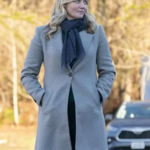 Tracker Marley Shelton Grey Wool Trench Coat