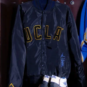 Union LA x Air Jordan 1 UCLA Bruins Black Satin Jacket