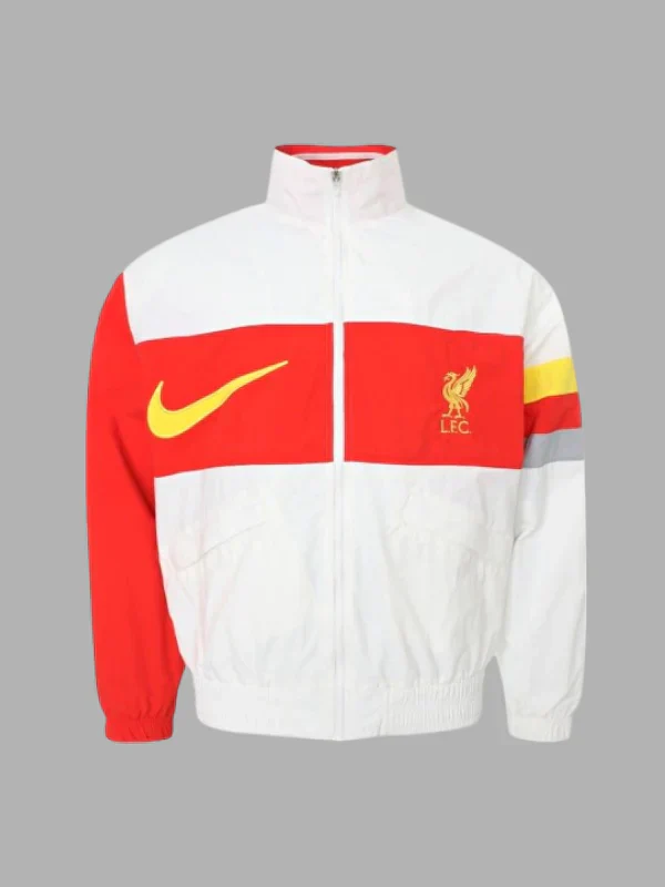 LFC Nike Mens White Heritage Jacket
