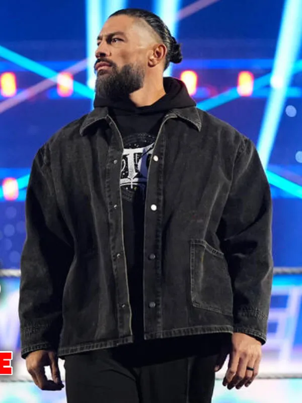 WWE Monday Night RAW Roman Reigns Denim Jacket