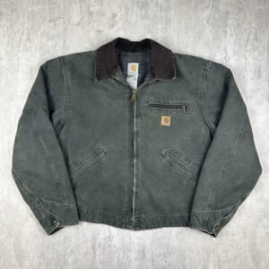 Carhartt J97 MOS Detroit Jacket – Moss Green, Vintage Blanket Lined Canvas Work Jacket