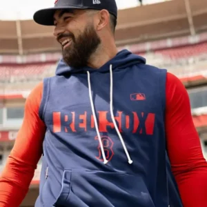 Boston Red Sox Pre-Opening Day Workout Sleeveless Hoodie