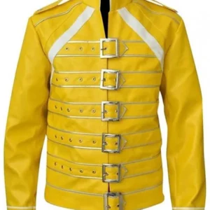 Freddie Mercury Yellow Military Jacket