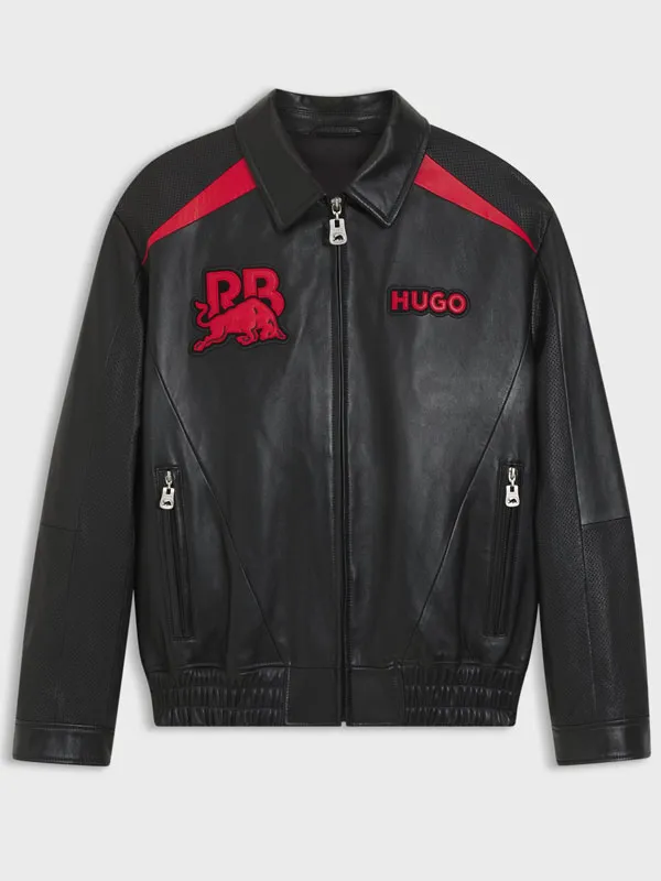 HUGO x Visa Cash App Racing Bulls Leather Jacket