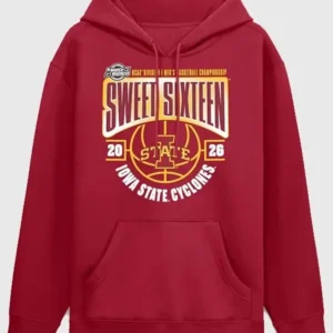 Iowa State Cyclones 2026 NCAA Tournament March Madness Sweet 16 Hoodie