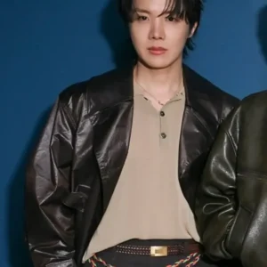J-Hope The Tonight Show Leather Coat