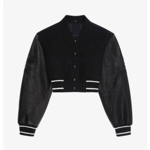 Black Women’s Aviator Sheepskin Shearling Leather Bomber Jacket