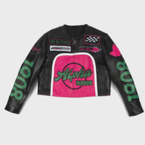Handmade Track Tailored Cowhide Leather Limited Edition AKA Motorsport Leather Motorcycle Jacket