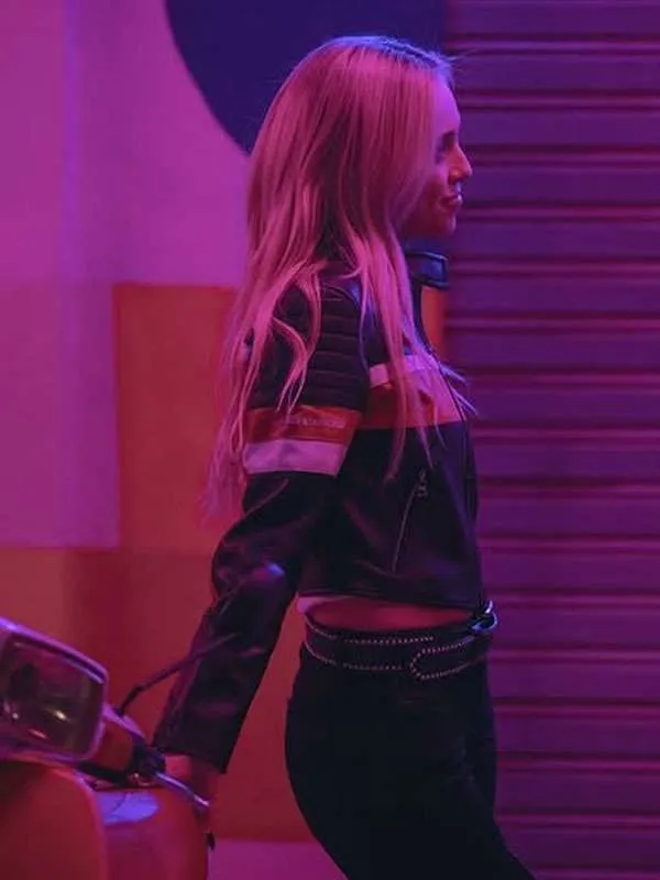 Idolos Luna Cardona Cropped Moto Leather Jacket