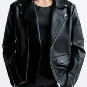 Mike Sherman Black Leather Jacket Alert Missing Persons Unit