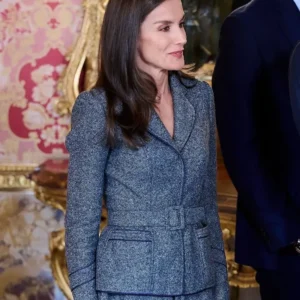 Queen Letizia A Luncheon For Senegal President Blazer