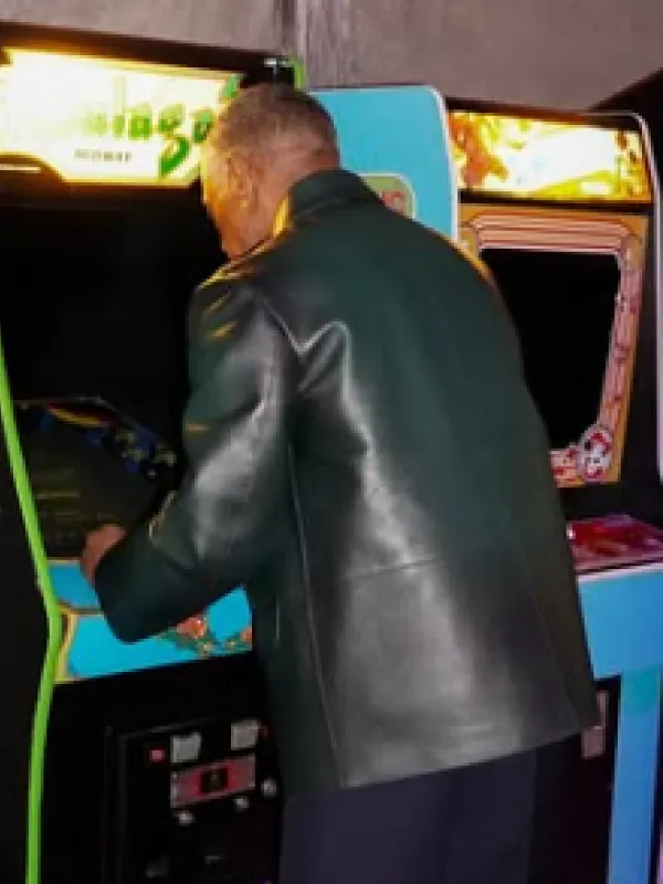 The Electric State Giancarlo Esposito Green Leather Jacket