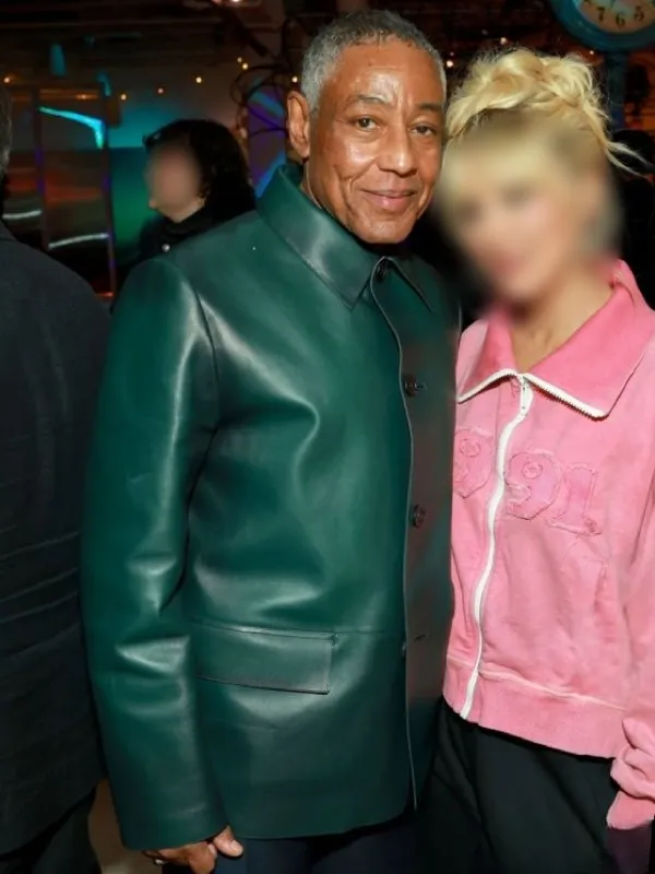 The Electric State Giancarlo Esposito Green Leather Jacket