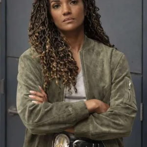 The Rookie S08 Mekia Cox Green Suede Jacket