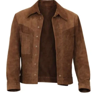 The Adventures of Cliff Booth Brad Pitt Suede Jacket