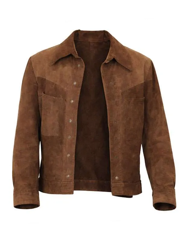 The Adventures of Cliff Booth Brad Pitt Suede Jacket