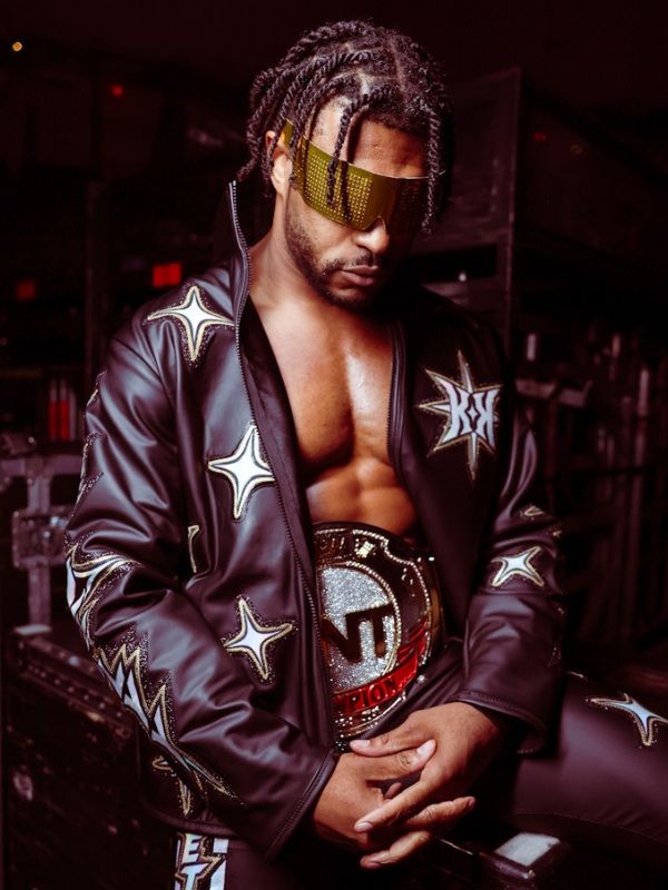 AEW Wrestler Jet 2 Fly Black Leather Jacket