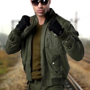 Men Casual Army Style Cotton Jacket