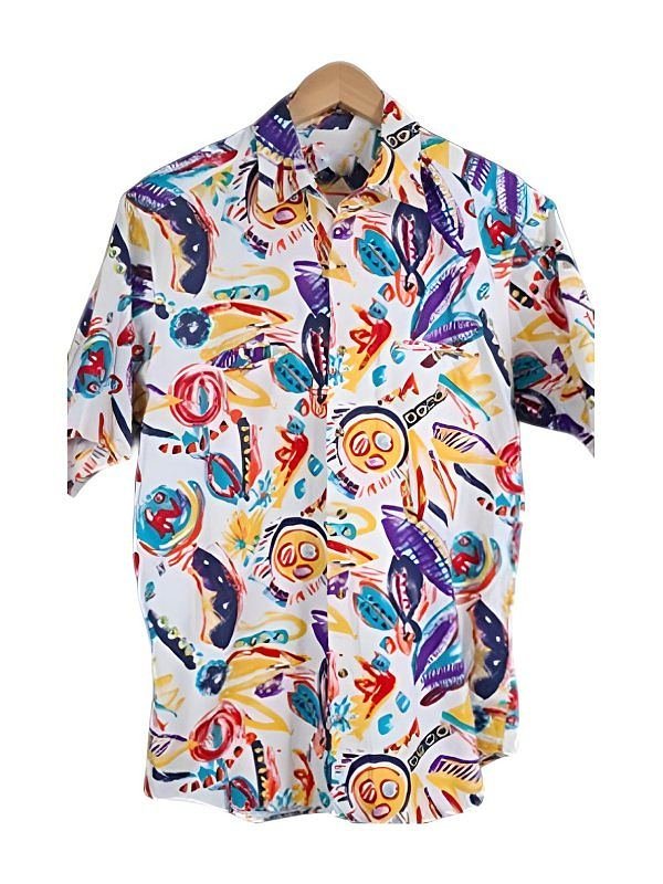 Beverly Hills 90210 S1 Brian Austin Abstract Print Shirt