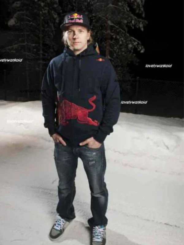 Navy Vintage Red Bull Big Logo Racing Hoodie