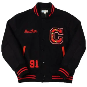 Letter C Black Varsity Jacket