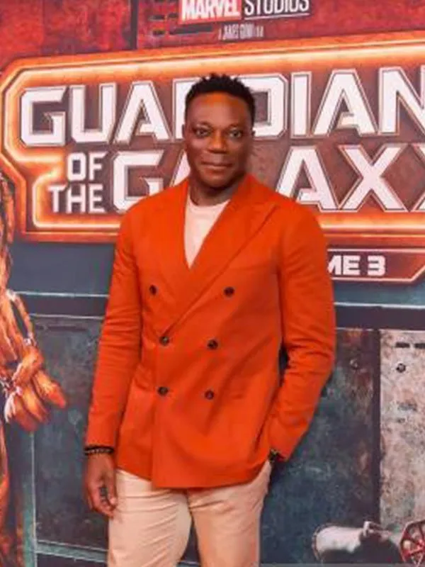 Guardians of the Galaxy Vol. 3 Chukwudi Iwuji Orange Blazer