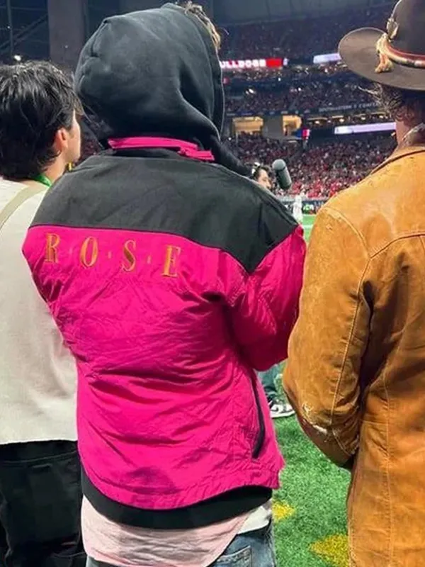 College GameDay Timothee Chalamet Pink Puffer Jacket