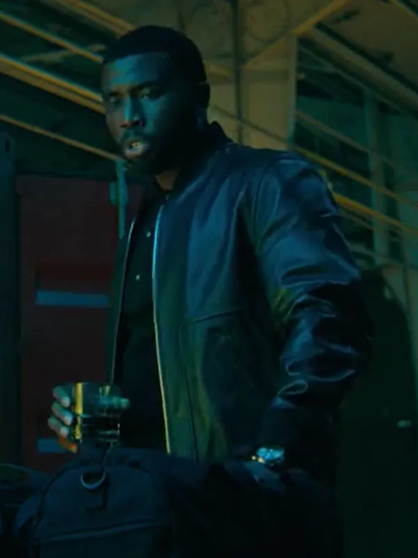 Nemesis Y’lan Noel Black Bomber Leather Jacket
