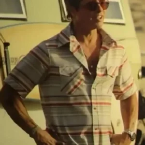F1 The Movie 2025 Brad Pitt Striped Shirt