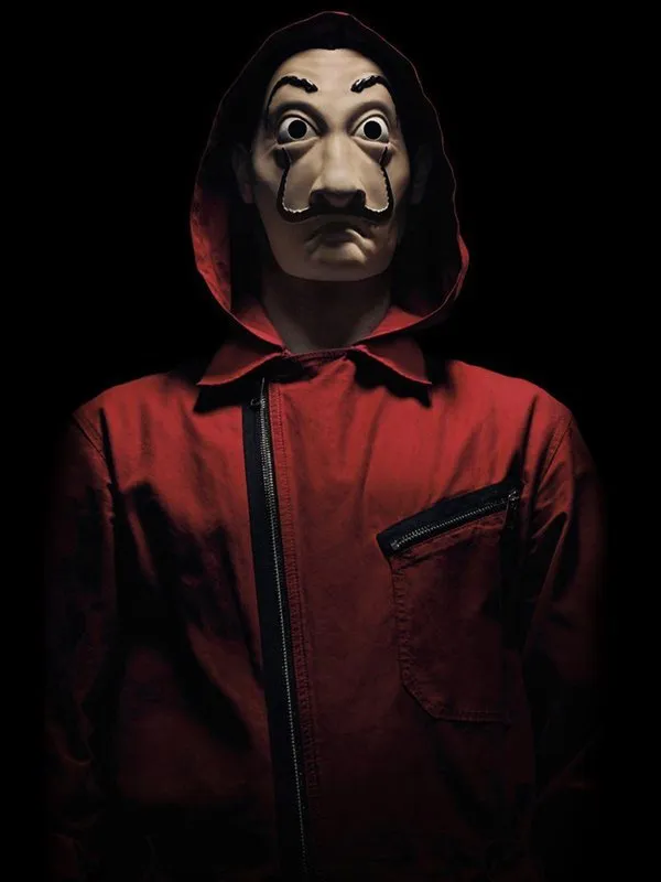 La Casa De Papel Money Heist Dali Red Jumpsuit
