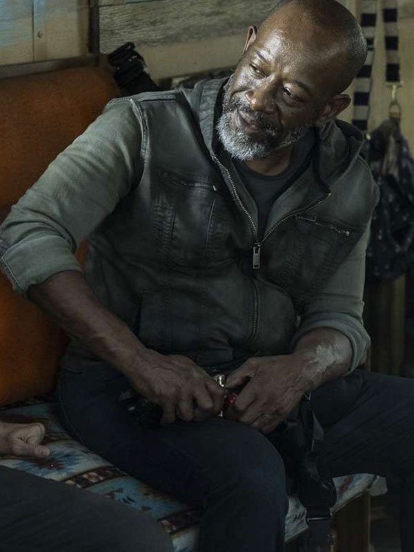 Lennie James Fear the Walking Dead S08 Grey Jacket