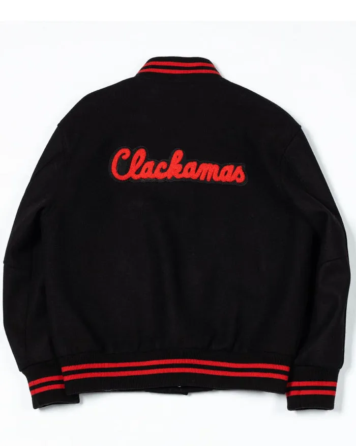 Letter C Black Varsity Jacket