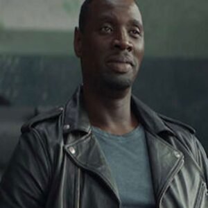 Omar Sy Lupin S03 Black Leather Jacket