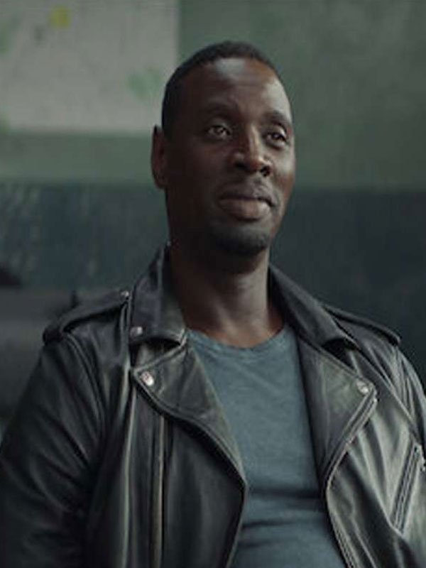 Omar Sy Lupin S03 Black Leather Jacket
