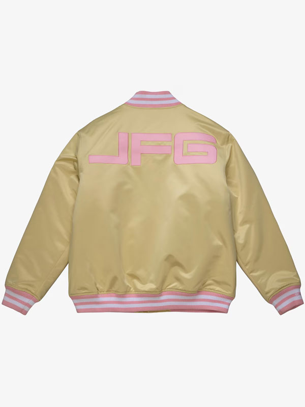 MLB Chicago White Sox Cream Satin Jacket