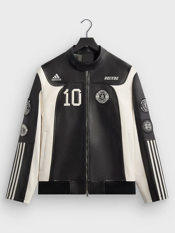 Messi & Argentina 20th Anniversary Football Leather Biker Jacket