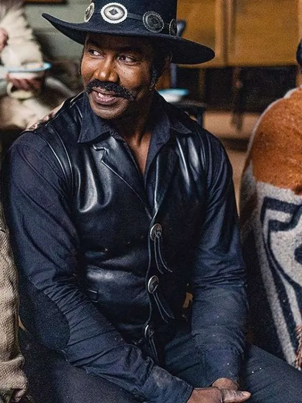 Michael Jai White Outlaw Johnny Black Leather Vest