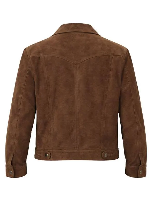 The Adventures of Cliff Booth Brad Pitt Suede Jacket
